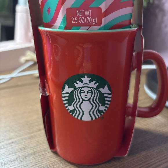 Starbucks Red Mug 16oz with Coffee Holiday Blend Gift 2024 LIMITED EDITION! NEW - Picture 6 of 12